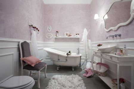 casa de banho estilo romântico